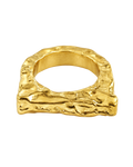 Ring Marshmallow Square Gold