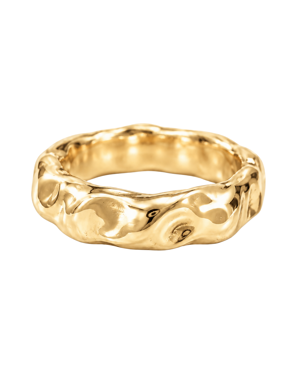 Ring Marshmallow Round Gold
