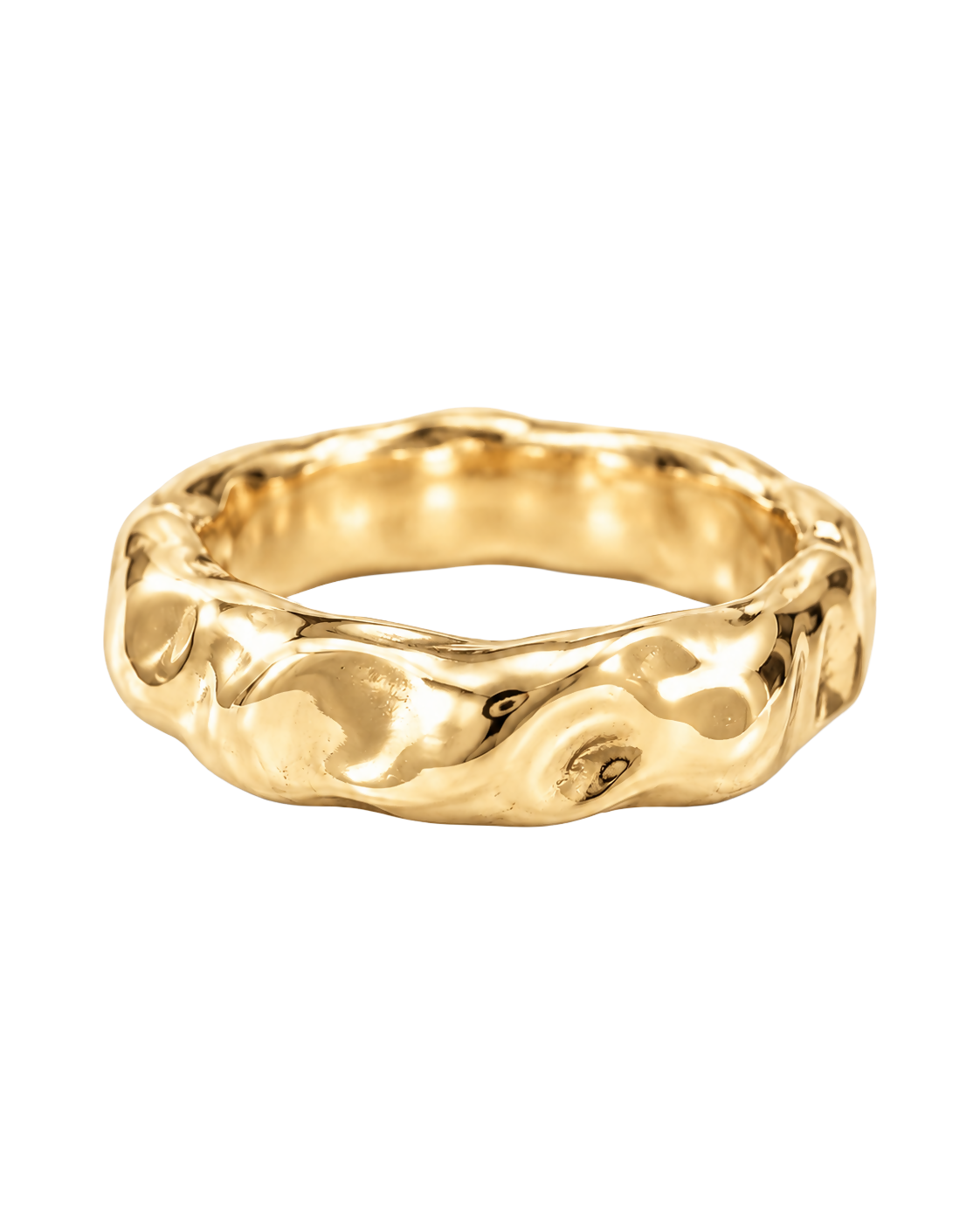 Ring Marshmallow Round Gold