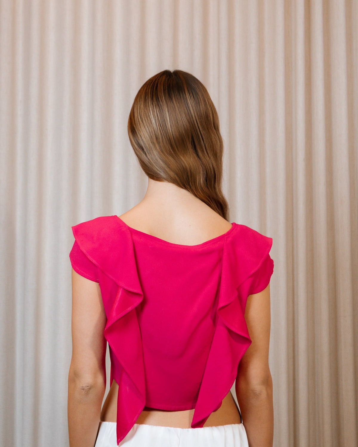 Blusa Ruffles Rosa