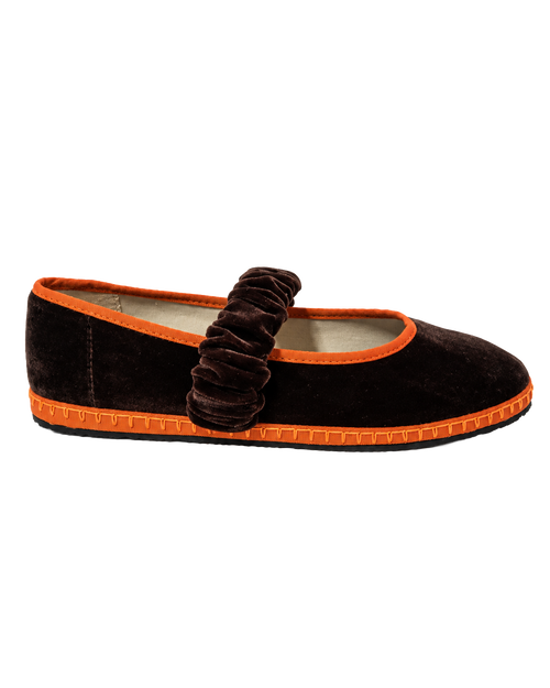 Ballet Flat Elastic Band Coffee