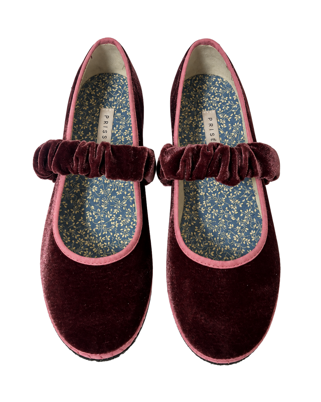 Ballet Flat Elastic Band Wine 2