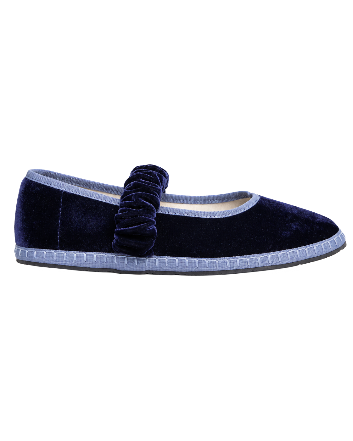 Ballet Flat Elastic Blueberry