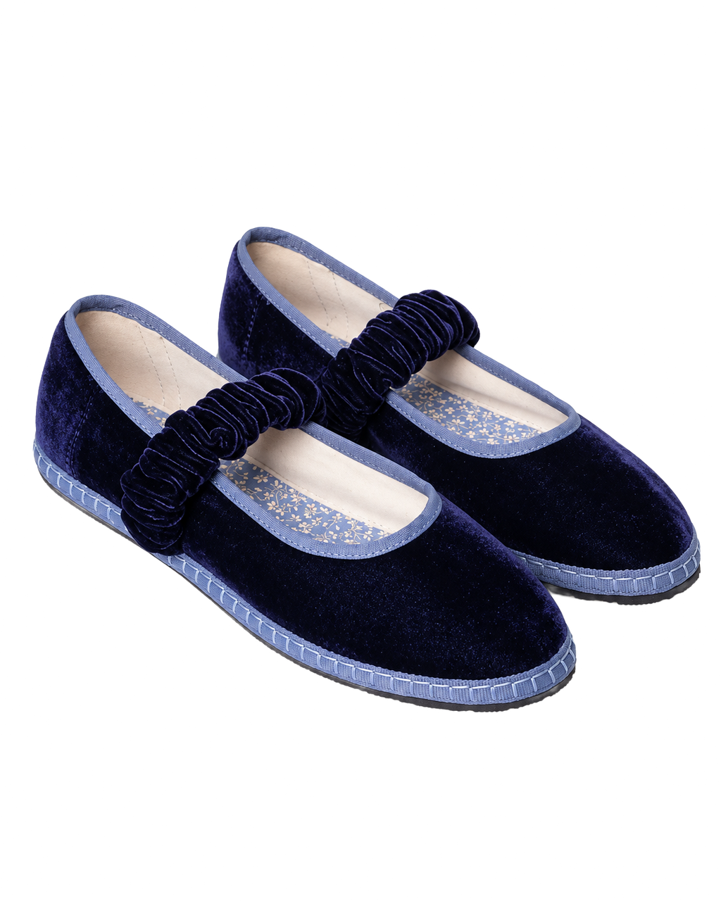 Ballet Flat Elastic Blueberry 2