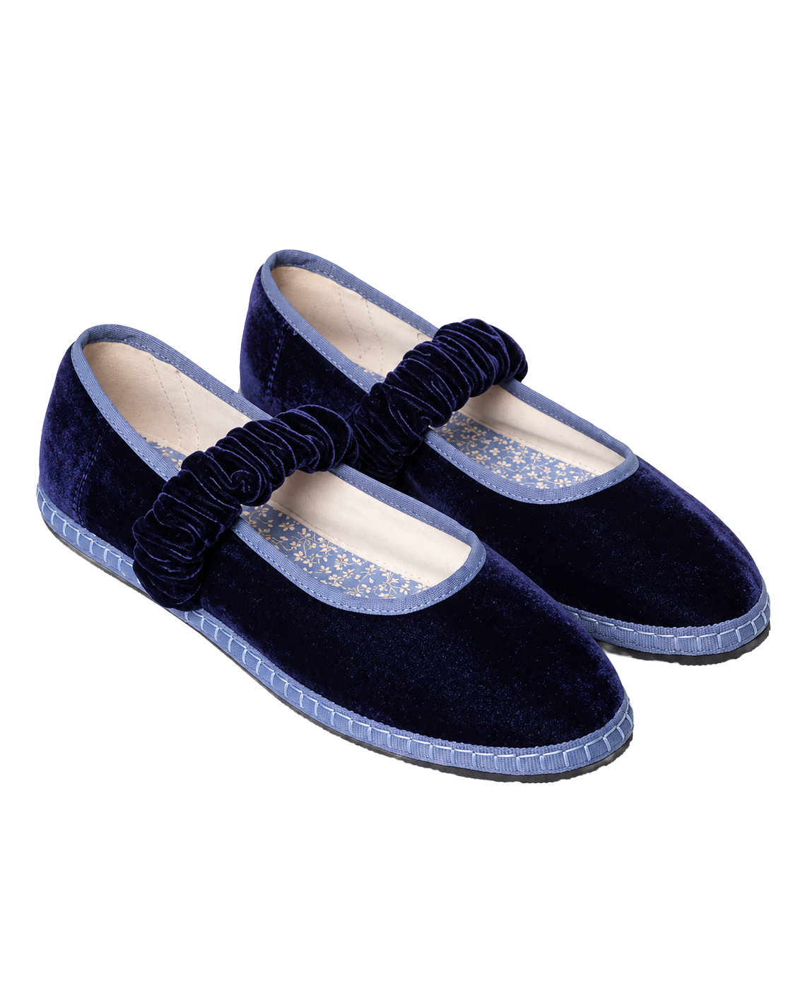 Ballet Flat Elastic Blueberry 2