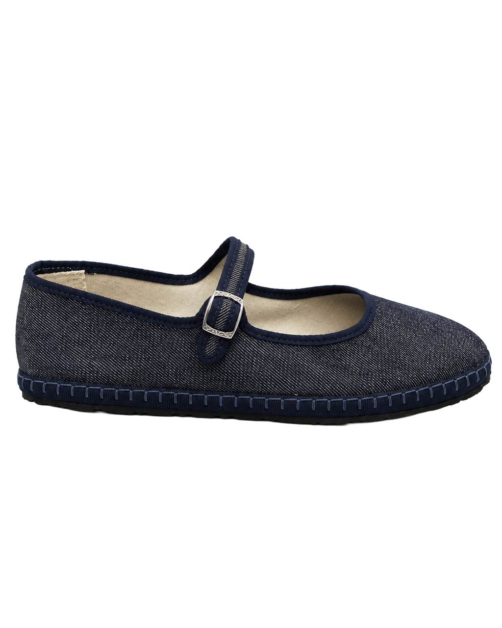 Ballet Flat Jeans Blue