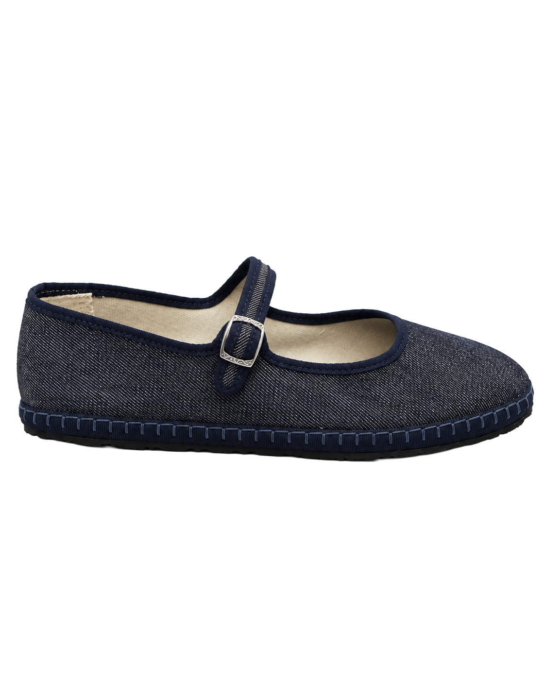 Ballet Flat Jeans Blue