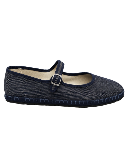 Ballet Flat Jeans Blue