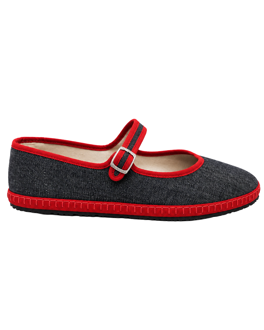 Ballet Flat Jeans Red