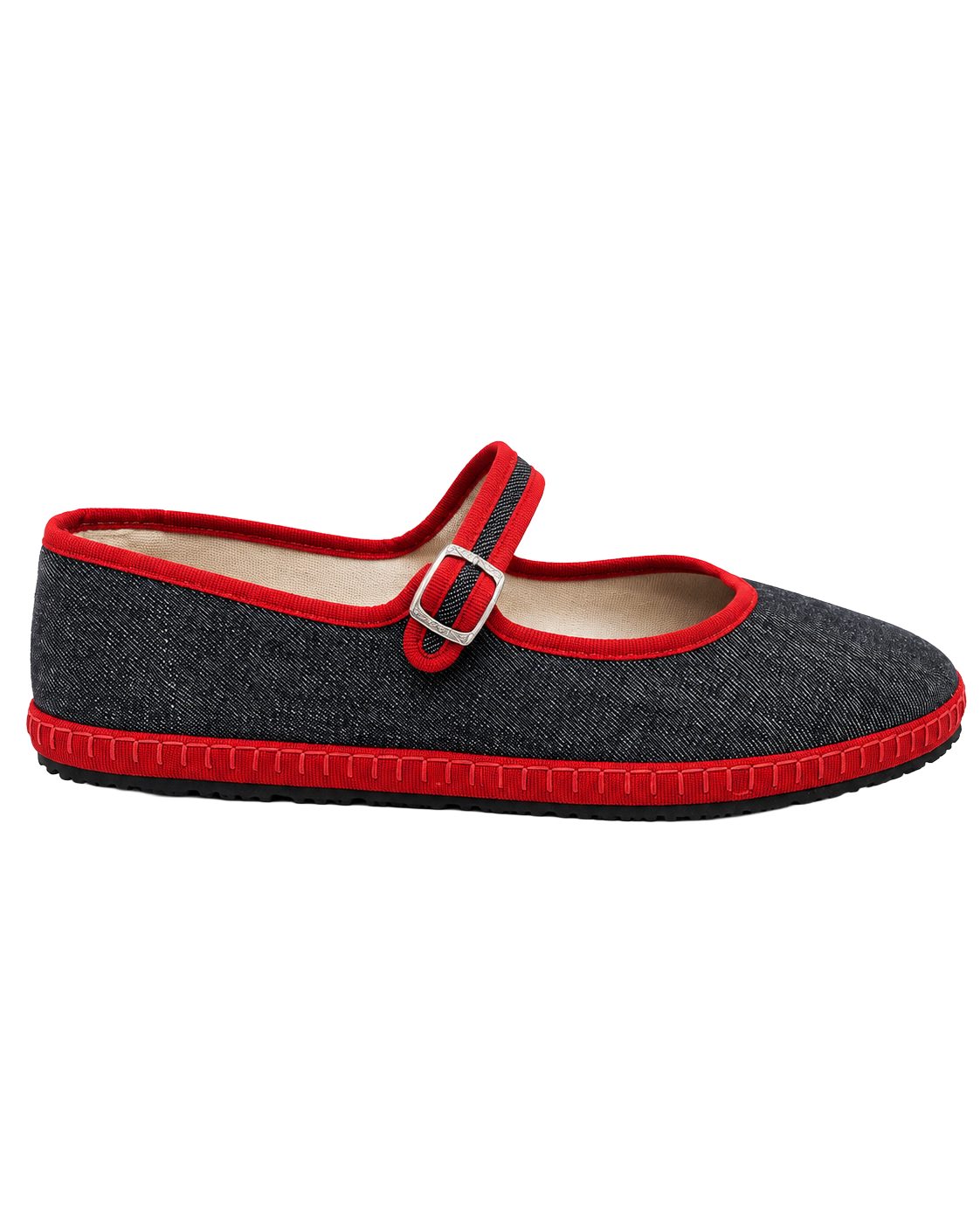 Ballet Flat Jeans Red