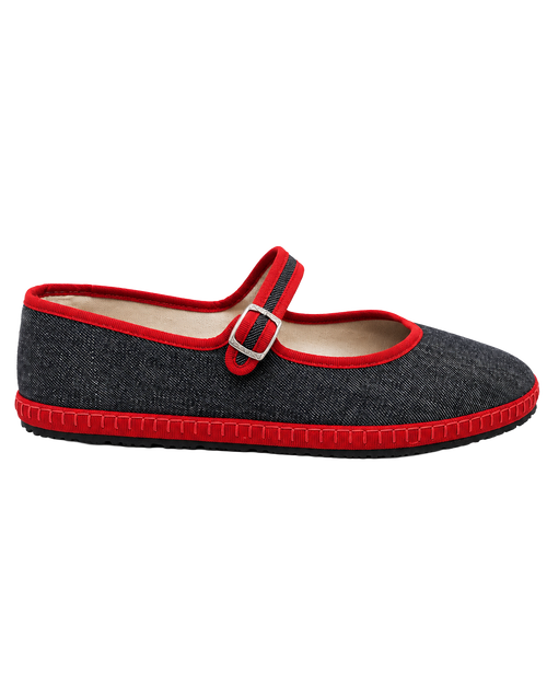 Ballet Flat Jeans Red