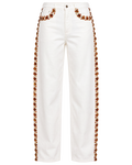 Pants Jeans Off White Embroidered by Yasoli, still