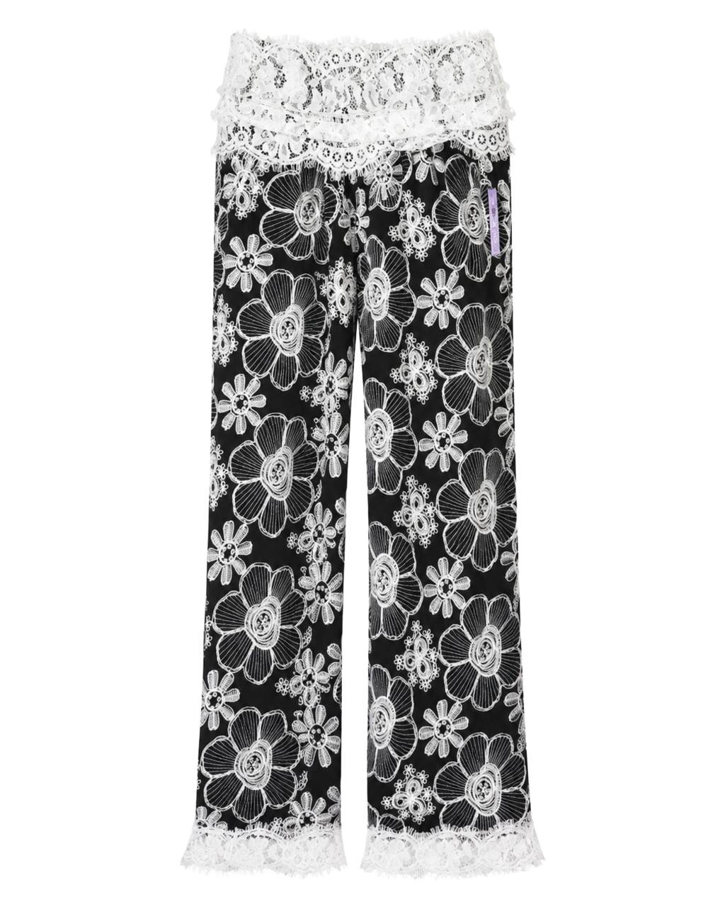 Pants Mar de Renda Black