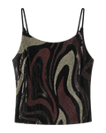 Tank Sequin Waves Bronze