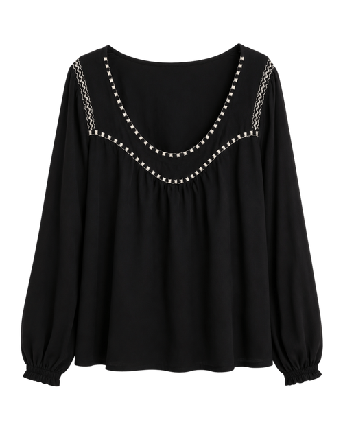 Blouse Boho Black