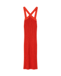 Dress Knit Ribbed Red