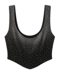 Top Rhinestone Silver