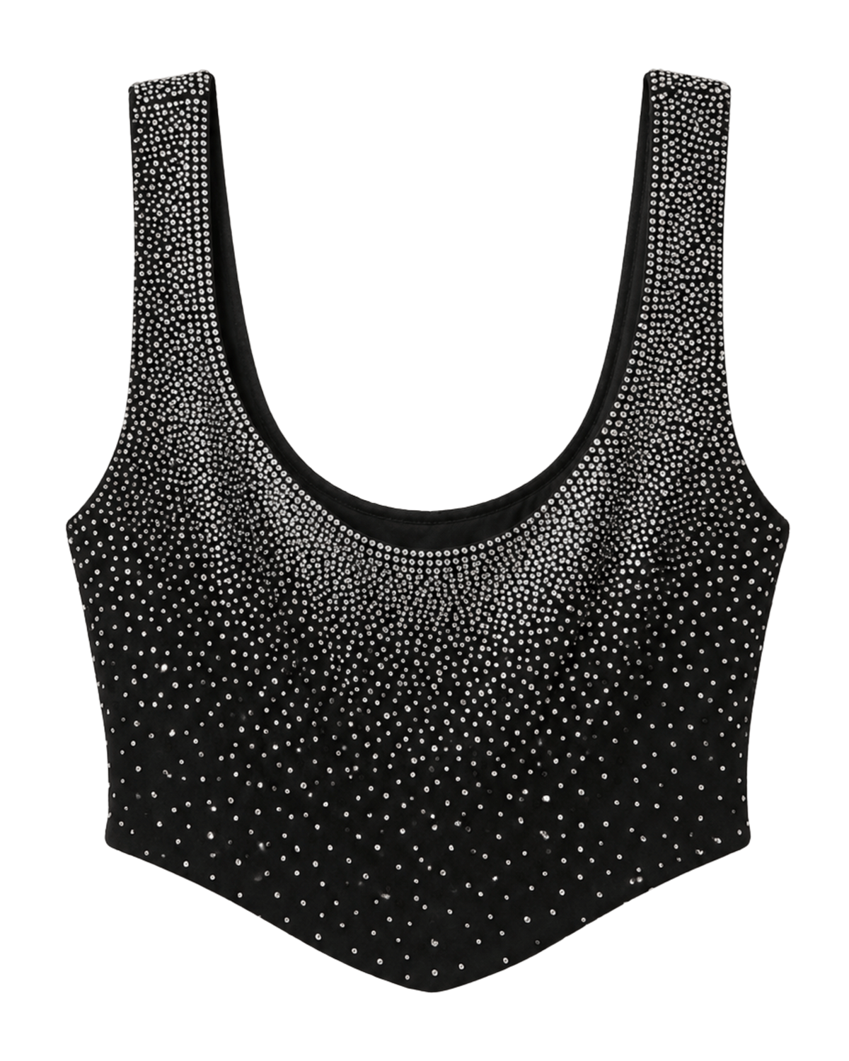 Top Rhinestone Silver