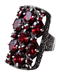 Ring Garnet Silver