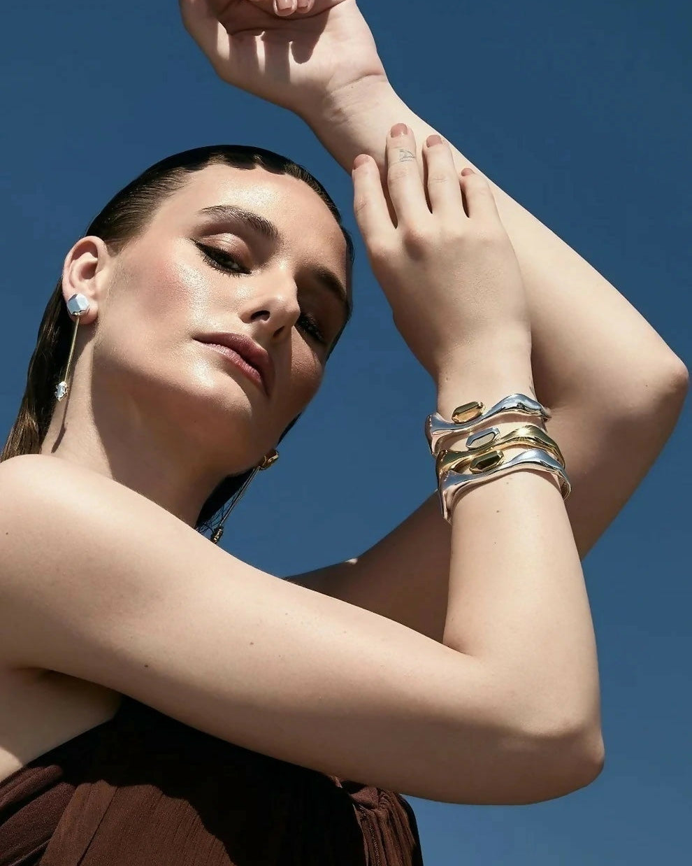 Bracelete Multipla Dourado