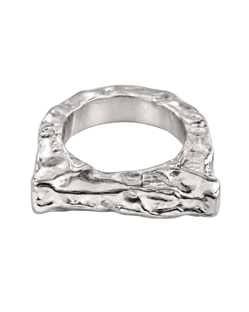 Ring Marshmallow Square Silver by Frits