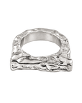 Ring Marshmallow Square Silver by Frits