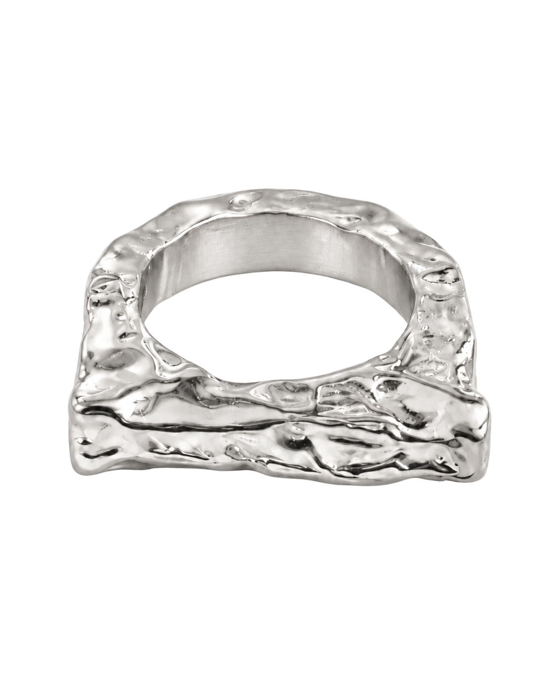 Ring Marshmallow Square Silver by Frits