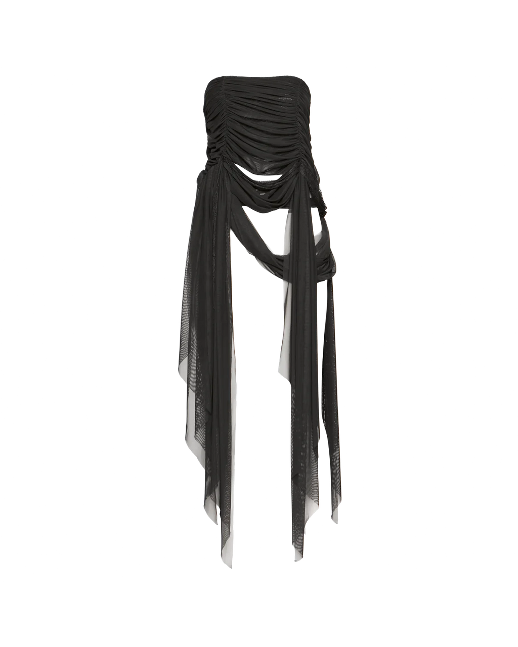 Skirt Draped Lace Black