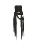 Skirt Draped Lace Black