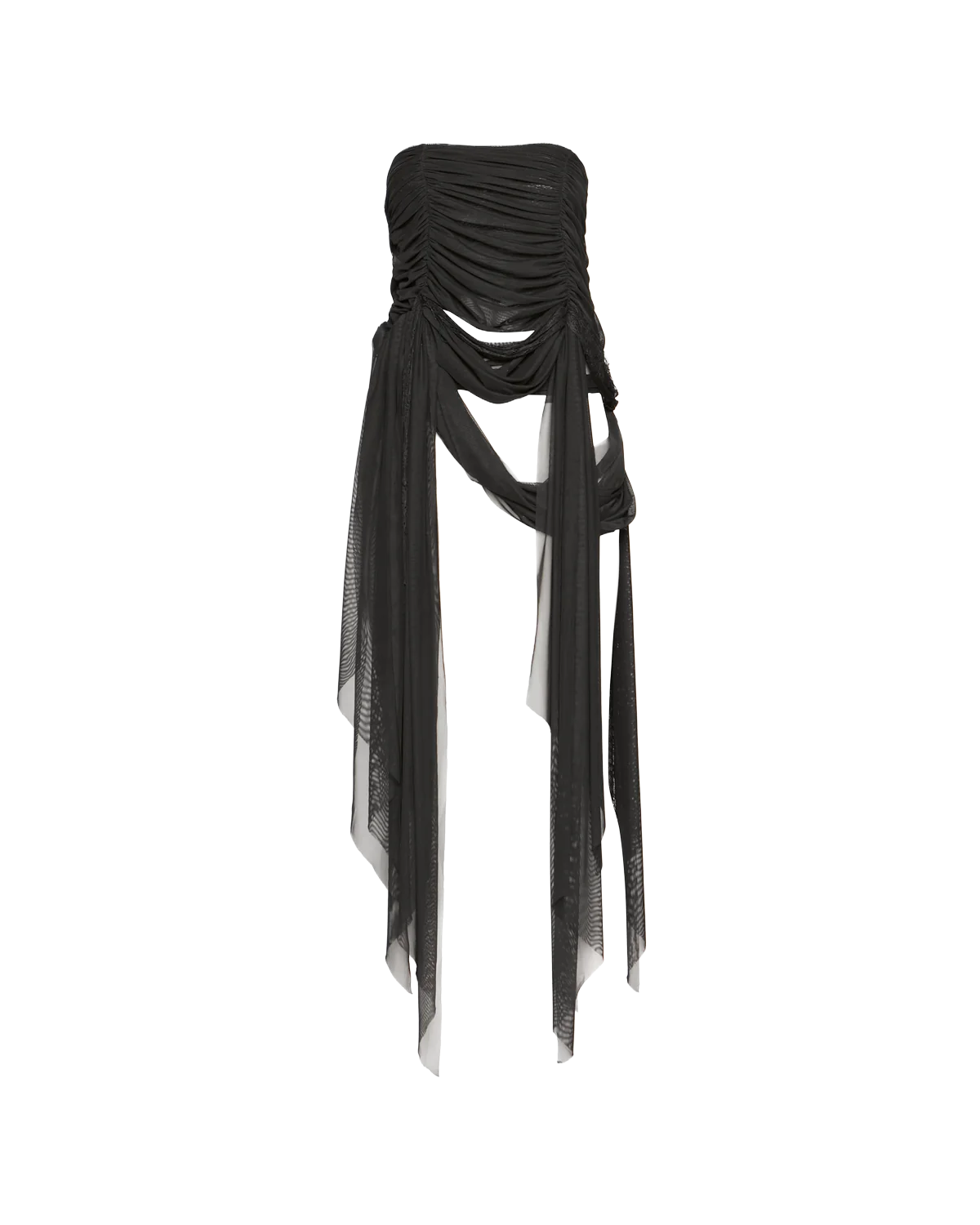 Skirt Draped Lace Black