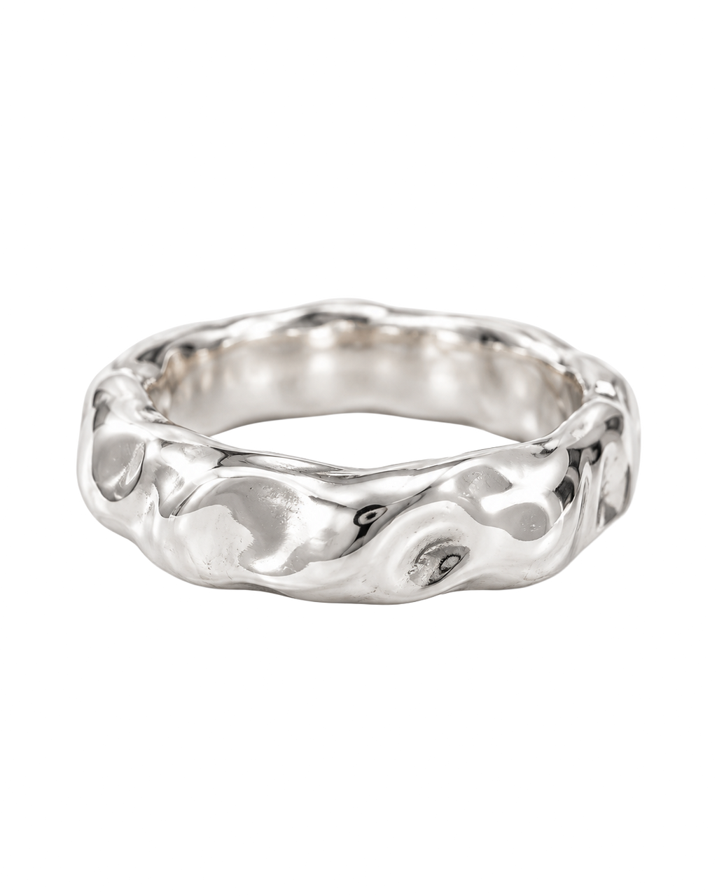 Ring Marshmallow Round Silver by Frits