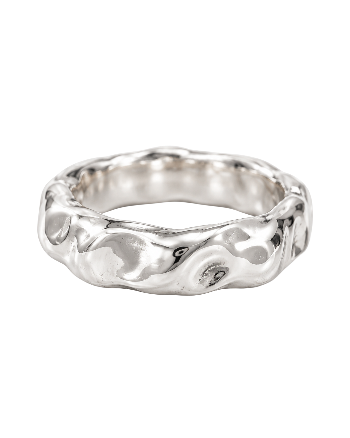 Ring Marshmallow Round Silver by Frits