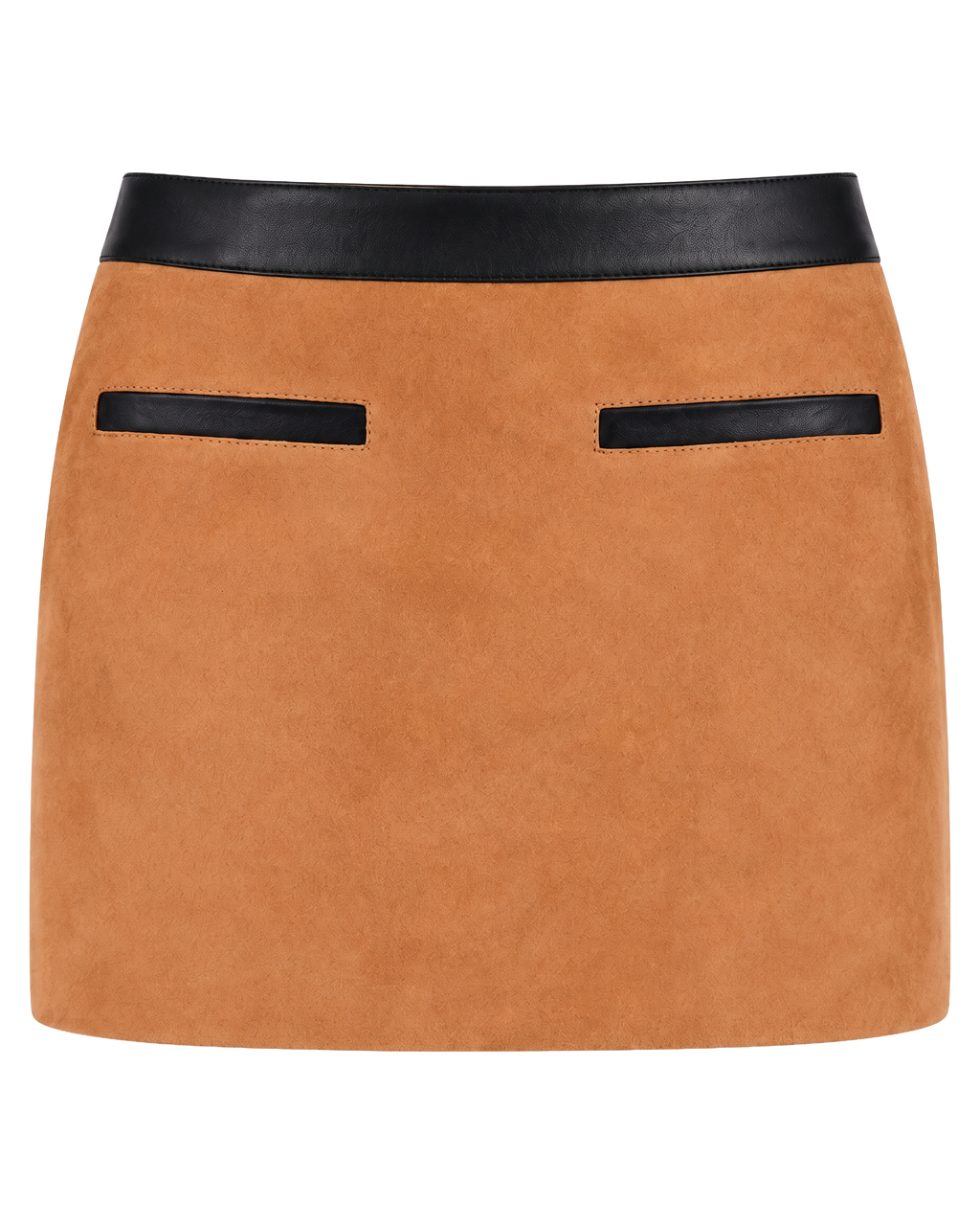 Yas Mini Skirt Black and Tobacco Khaki by NADI