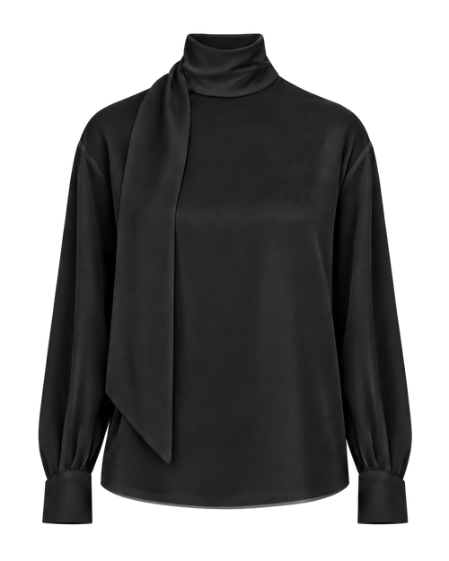 Atha Tie Blouse Black by NADI