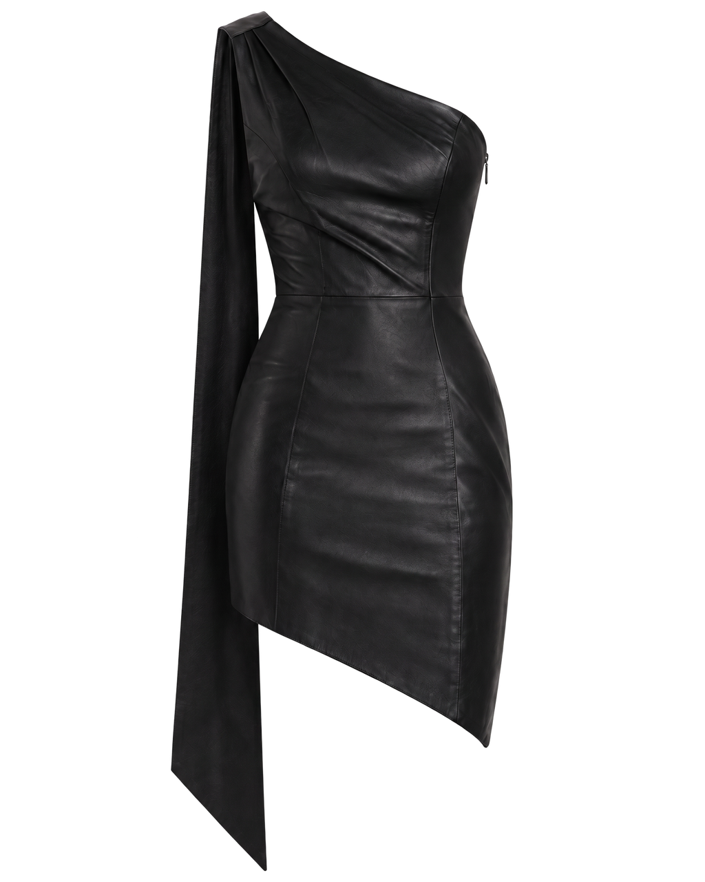Sault Asymmetrical Dress Black by NADI