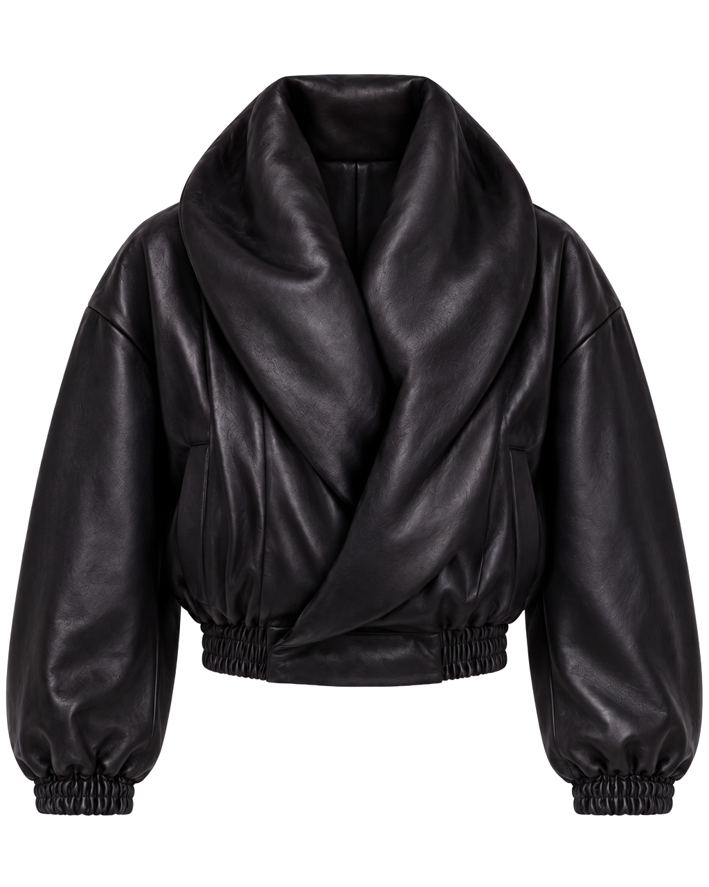 Shawl Bomber Jacket Black by NADI