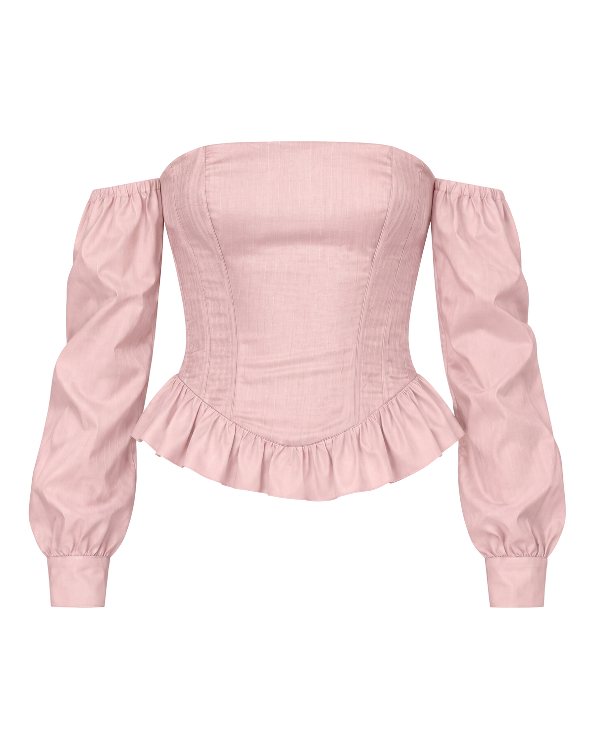 Rosé Striped Corset Top