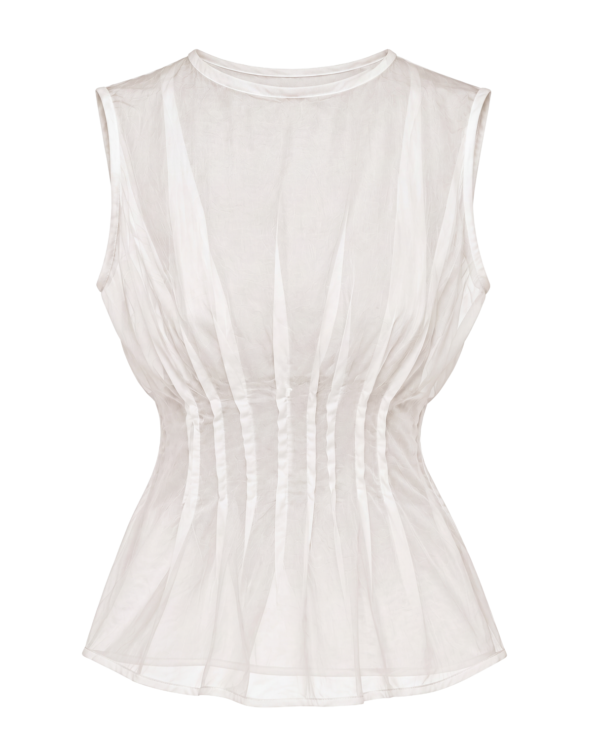 Tucked Off-White Blouse