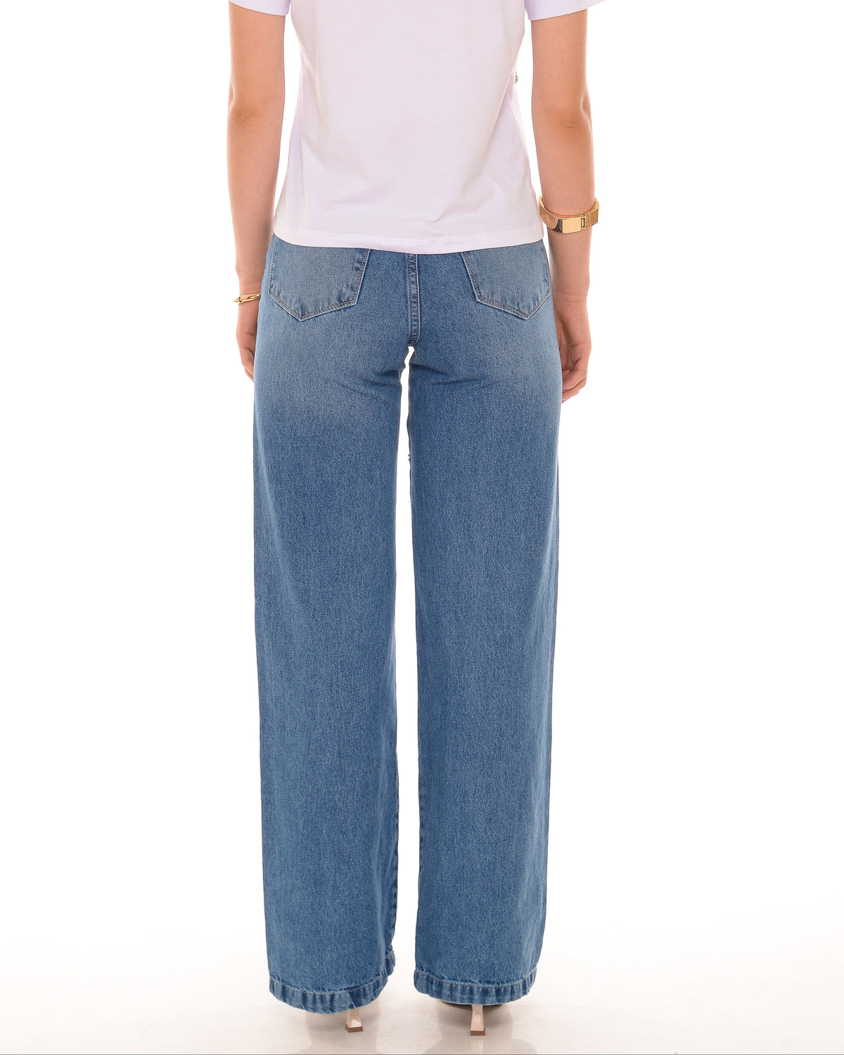 Calça Jeans Bordada All Cristal