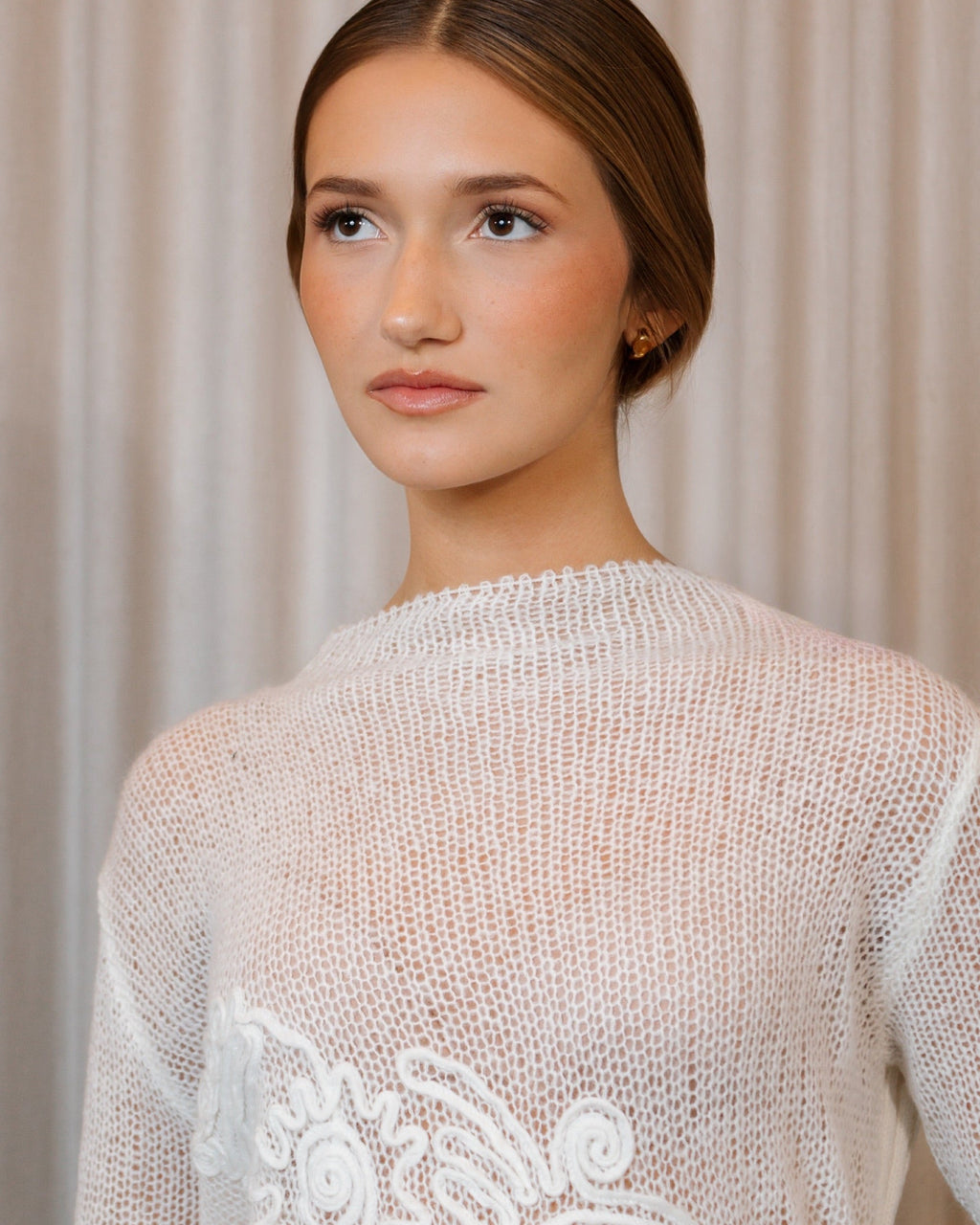 Sweater Flower Embroidery