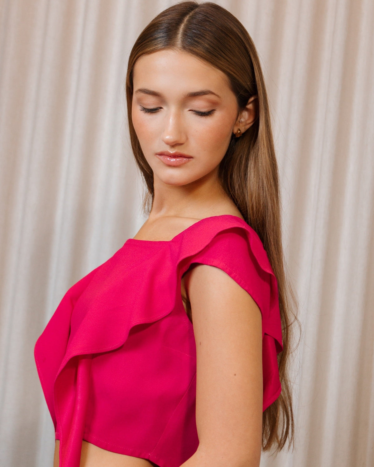 Blusa Ruffles Rosa