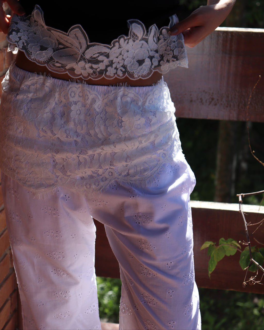 Calça Mar de Renda Branca