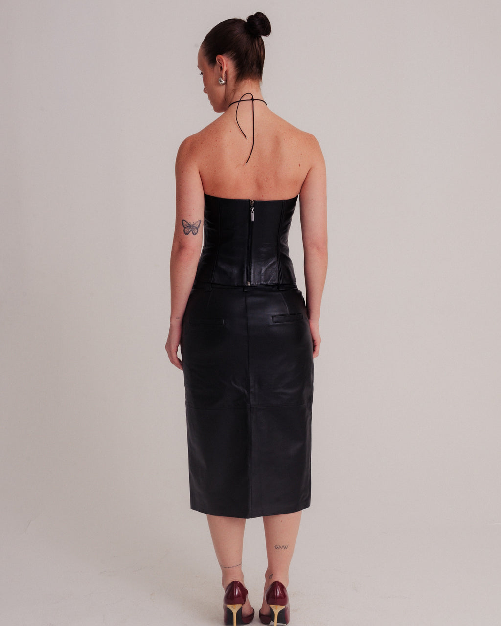 Luce Pencil Skirt Black by NADI 4