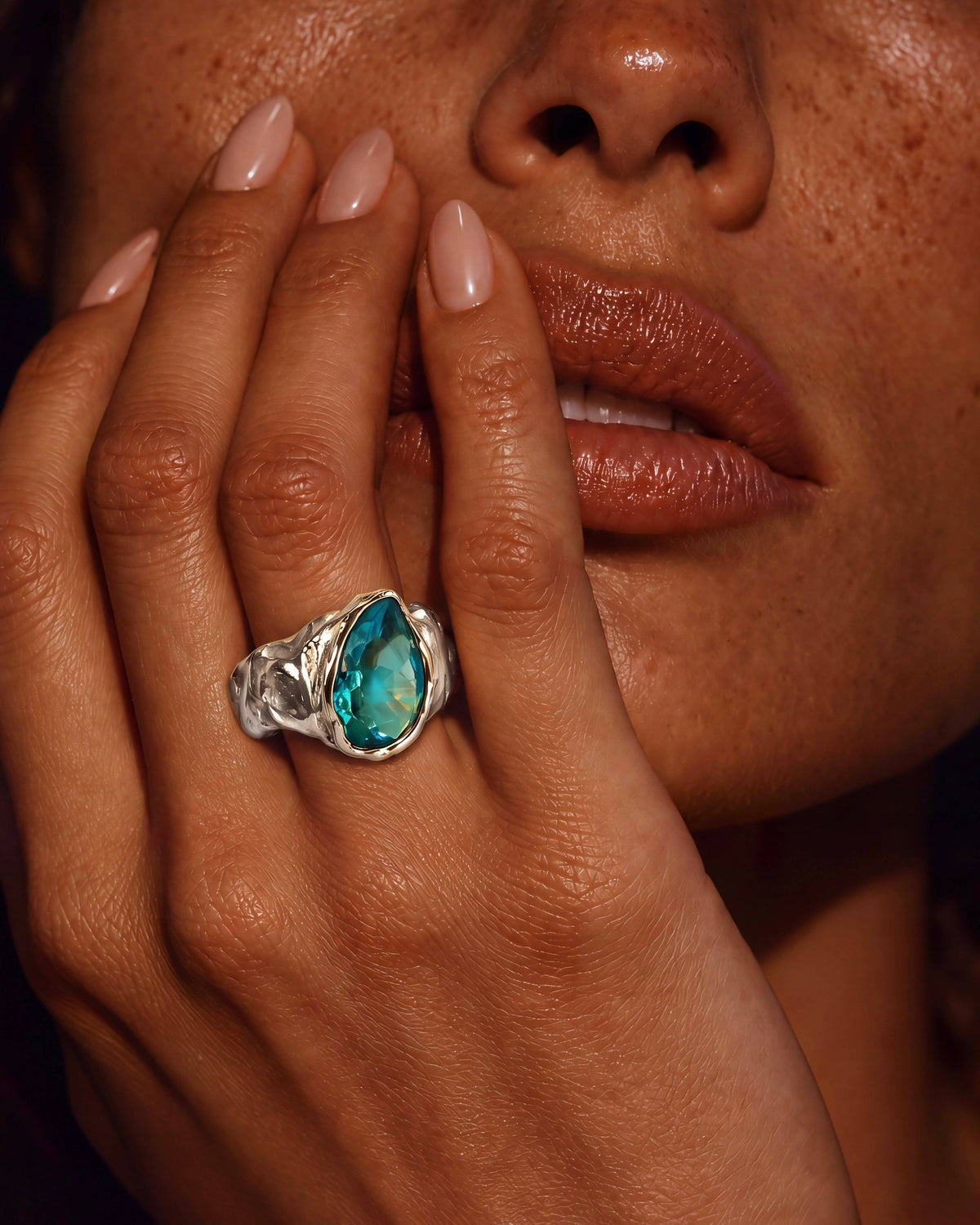 Ring Dalí Blue Stone Silver