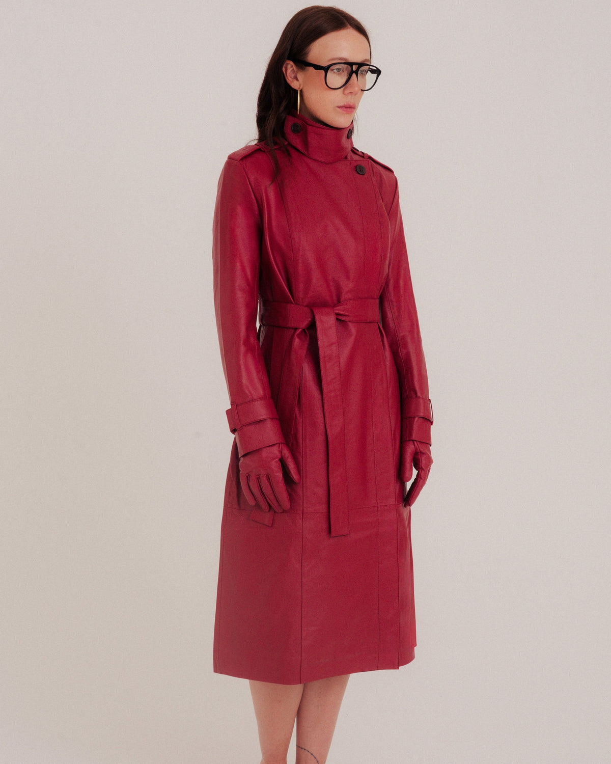 Alis Trench Coat Garnet by NADI 1