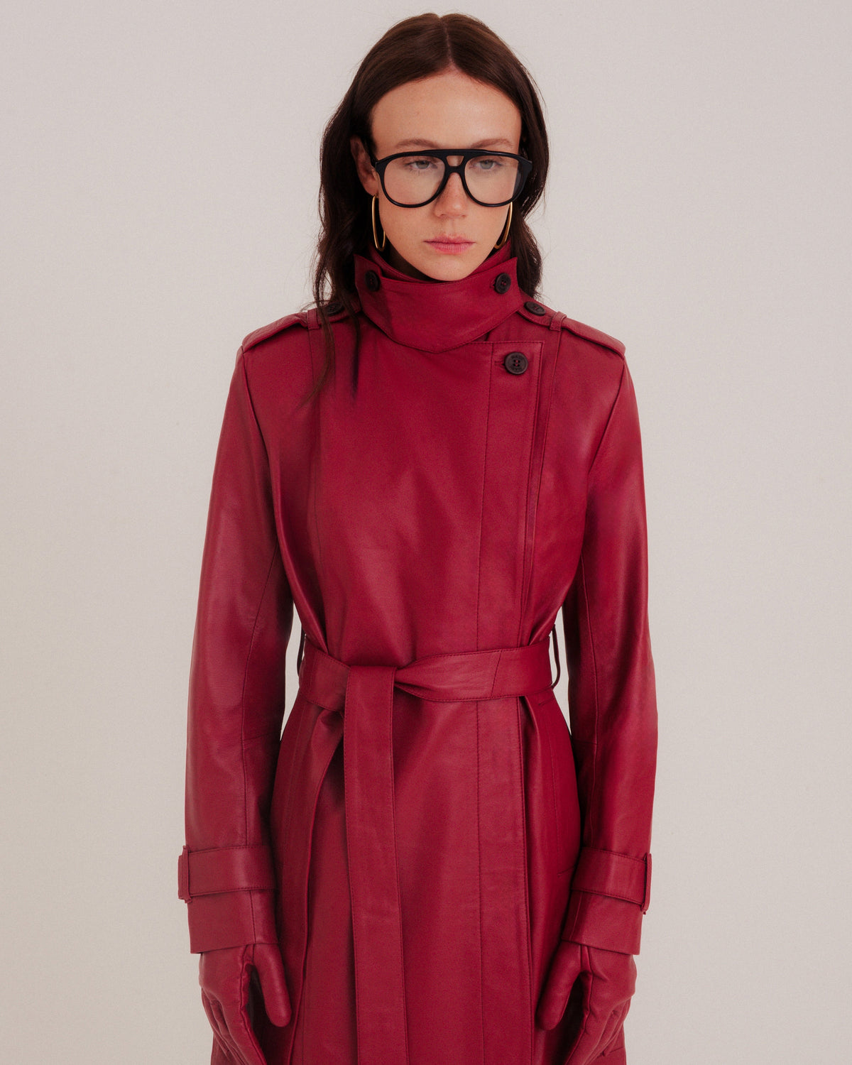 Alis Trench Coat Garnet by NADI 2
