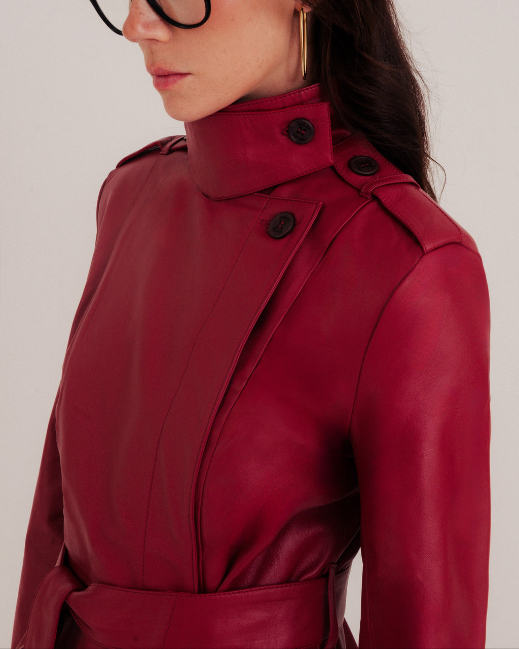 Alis Trench Coat Garnet by NADI 4