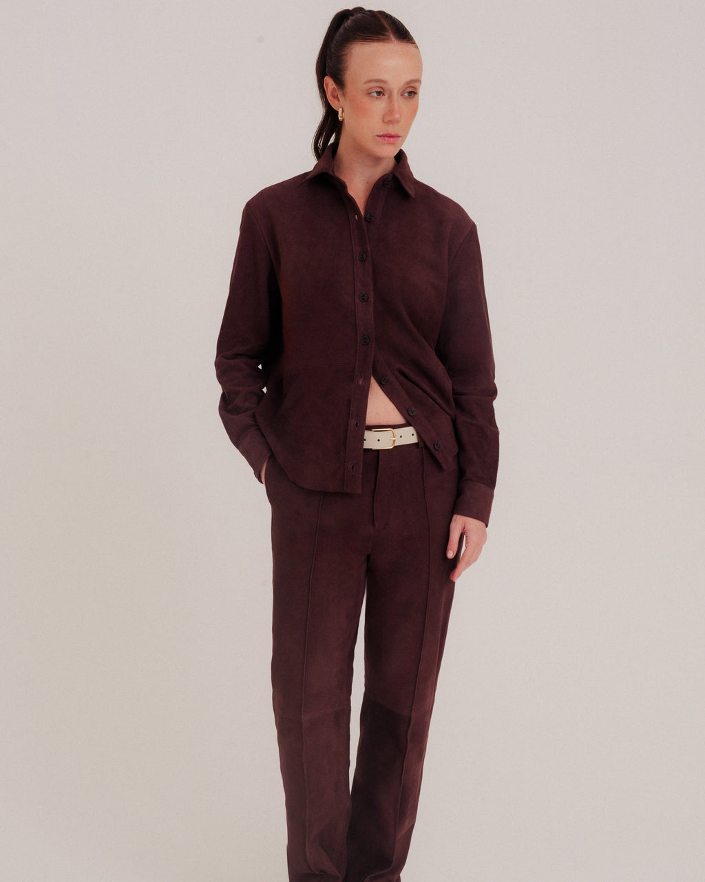 Cara Overshirt Feather Brown by NADI 1
