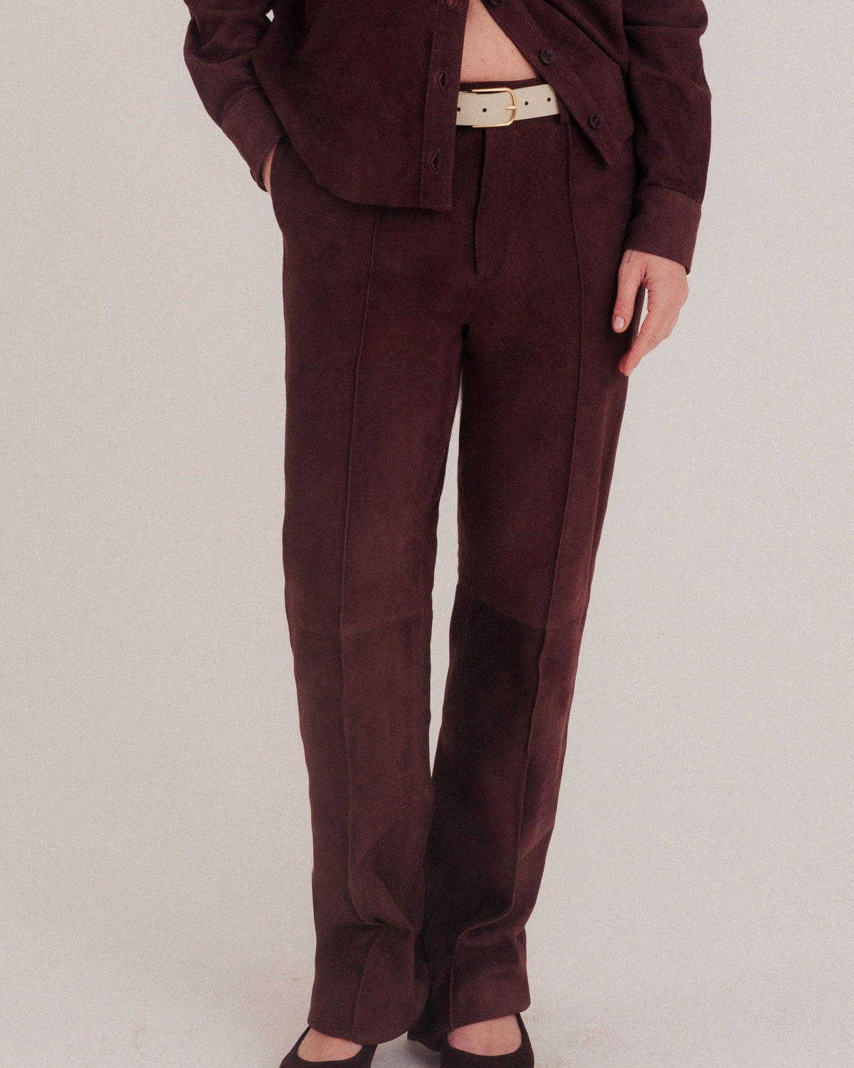 Line Tailored Pants Feather Brown by NADI 3