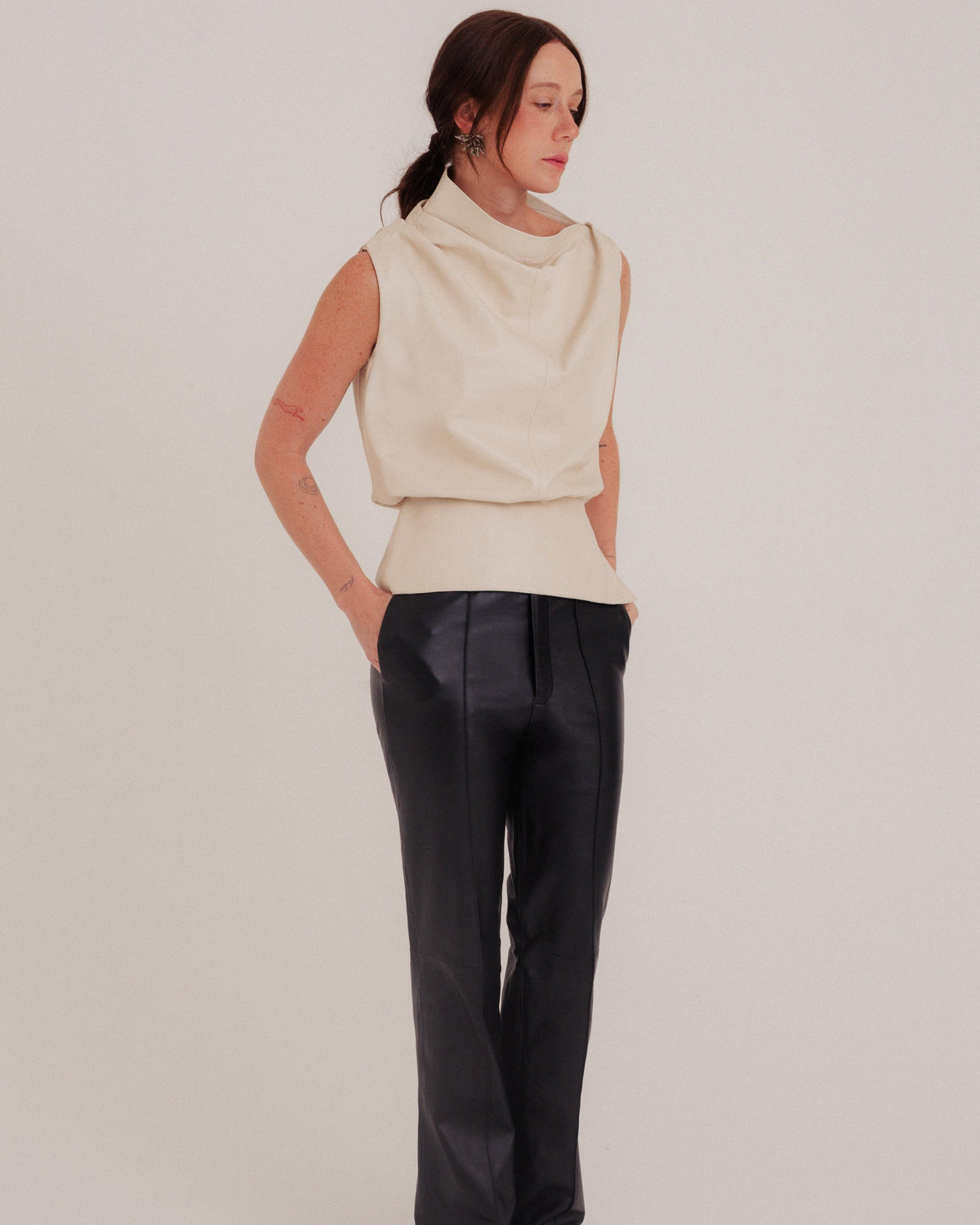 Roam Draped Top Cream by NADI 5